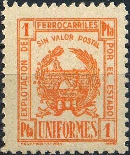Espana Spain Stamp sellos Railway Trades Union Sellos Sindicato Ferroviario Espana